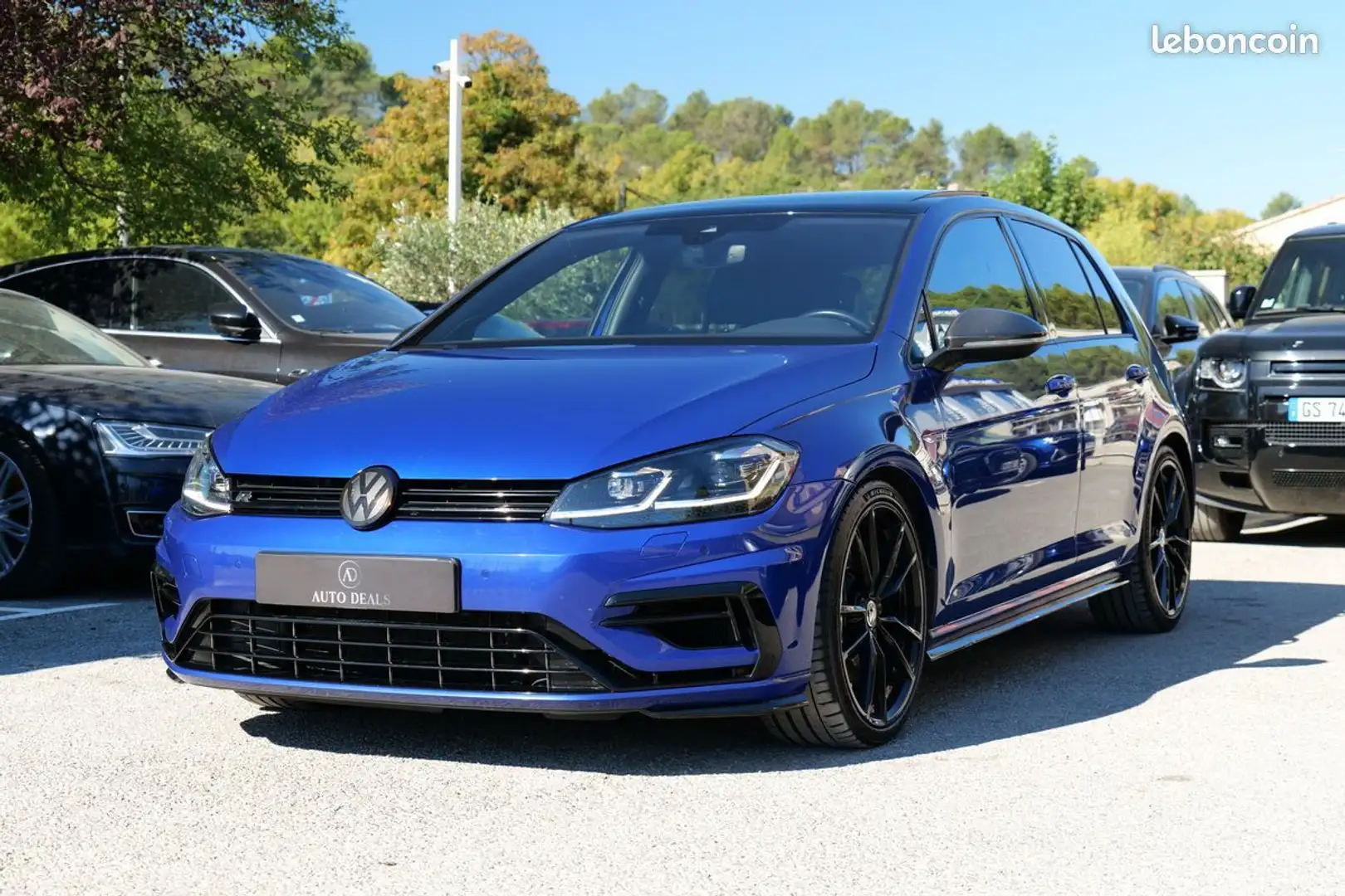 Volkswagen Golf 7 r 2.0 tsi 4motion 300 ch akrapovic toit ovrt pack carbone siege elec Bleu - 1
