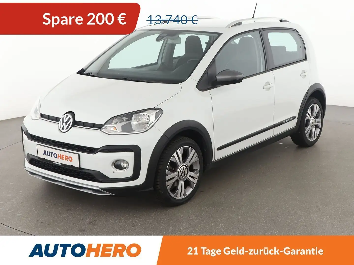 Volkswagen up! 1.0 Cross up! BM Aut.*TEMPO*CAM*PDC*SHZ*ALU* Weiß - 1