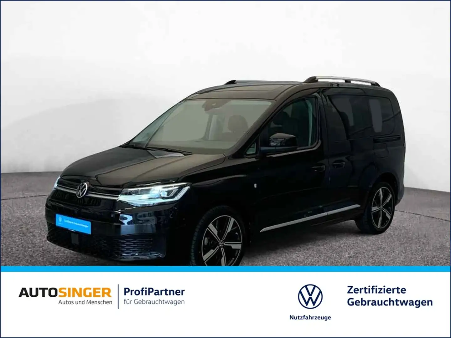 Volkswagen Caddy Style 2.0 TDI DSG *STDHZ*PANO*AHK*LED*ACC* Nero - 1
