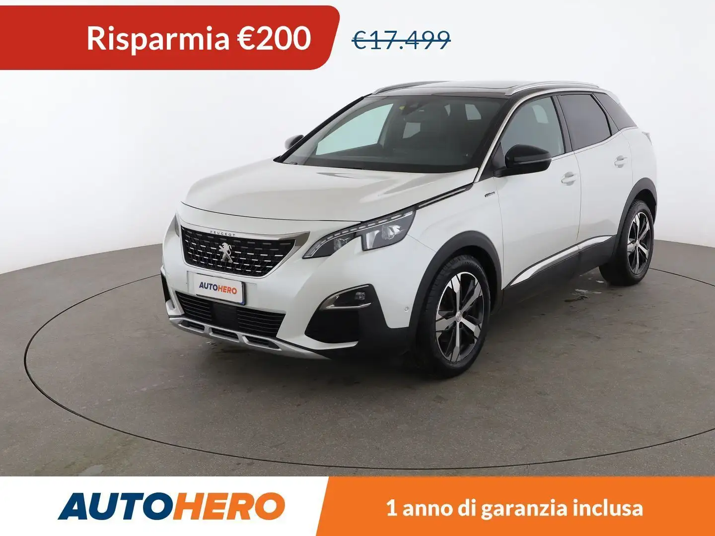 Peugeot 3008 1.6 THP GT Line 165 CV EAT6 Blanc - 1