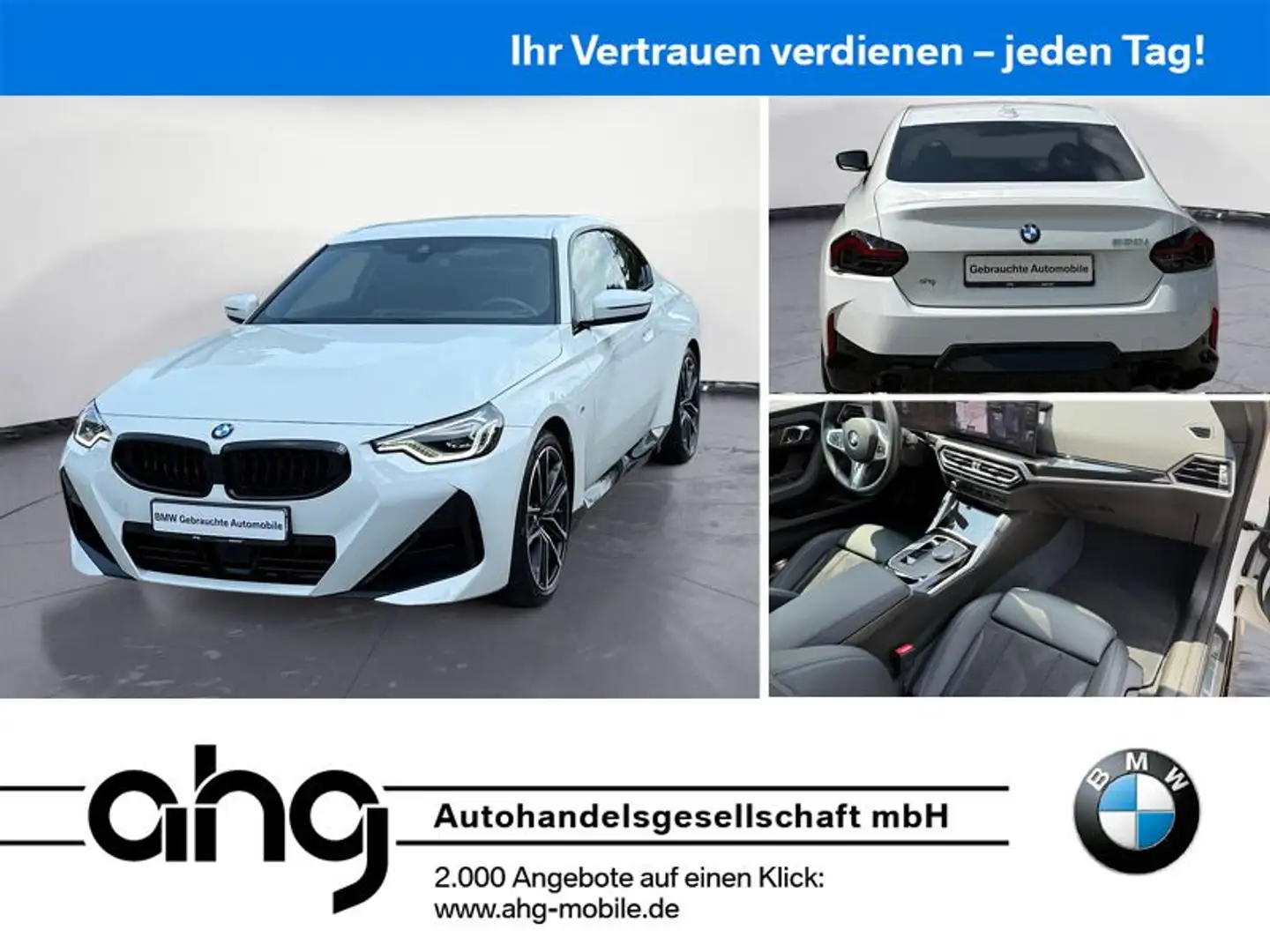 BMW 230 i Coupe M Sport Navi Klima PDC HiFi DAB Sport Alb - 1