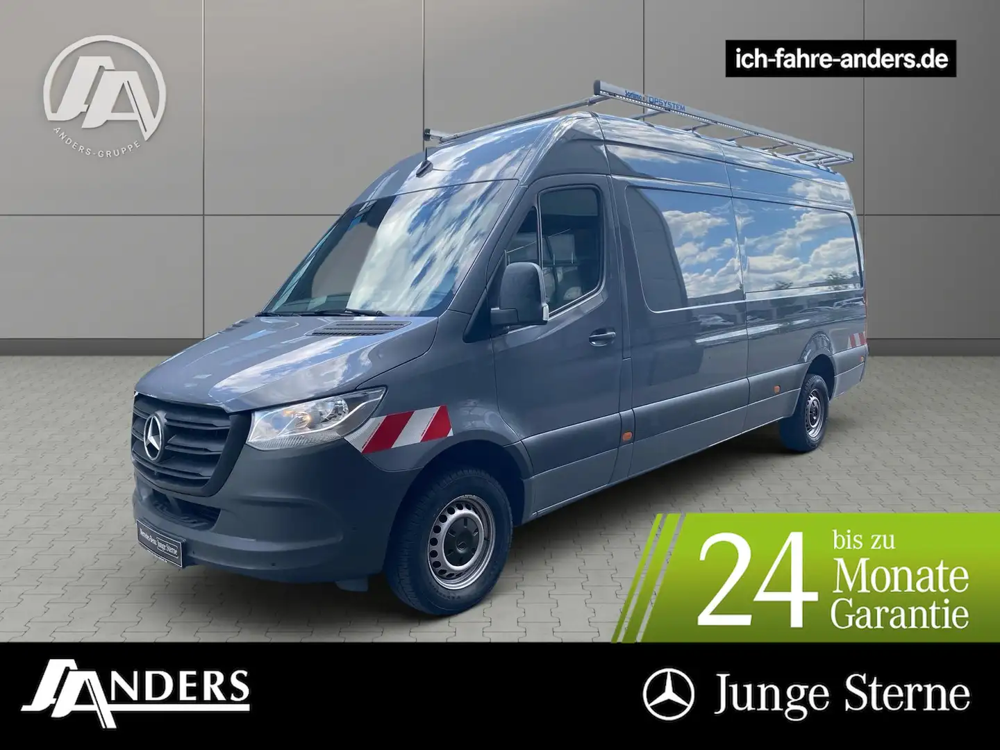 Mercedes-Benz Sprinter 319 Kasten L3H2 Klima*AUT*V6*AHK 3,5t* Grau - 1