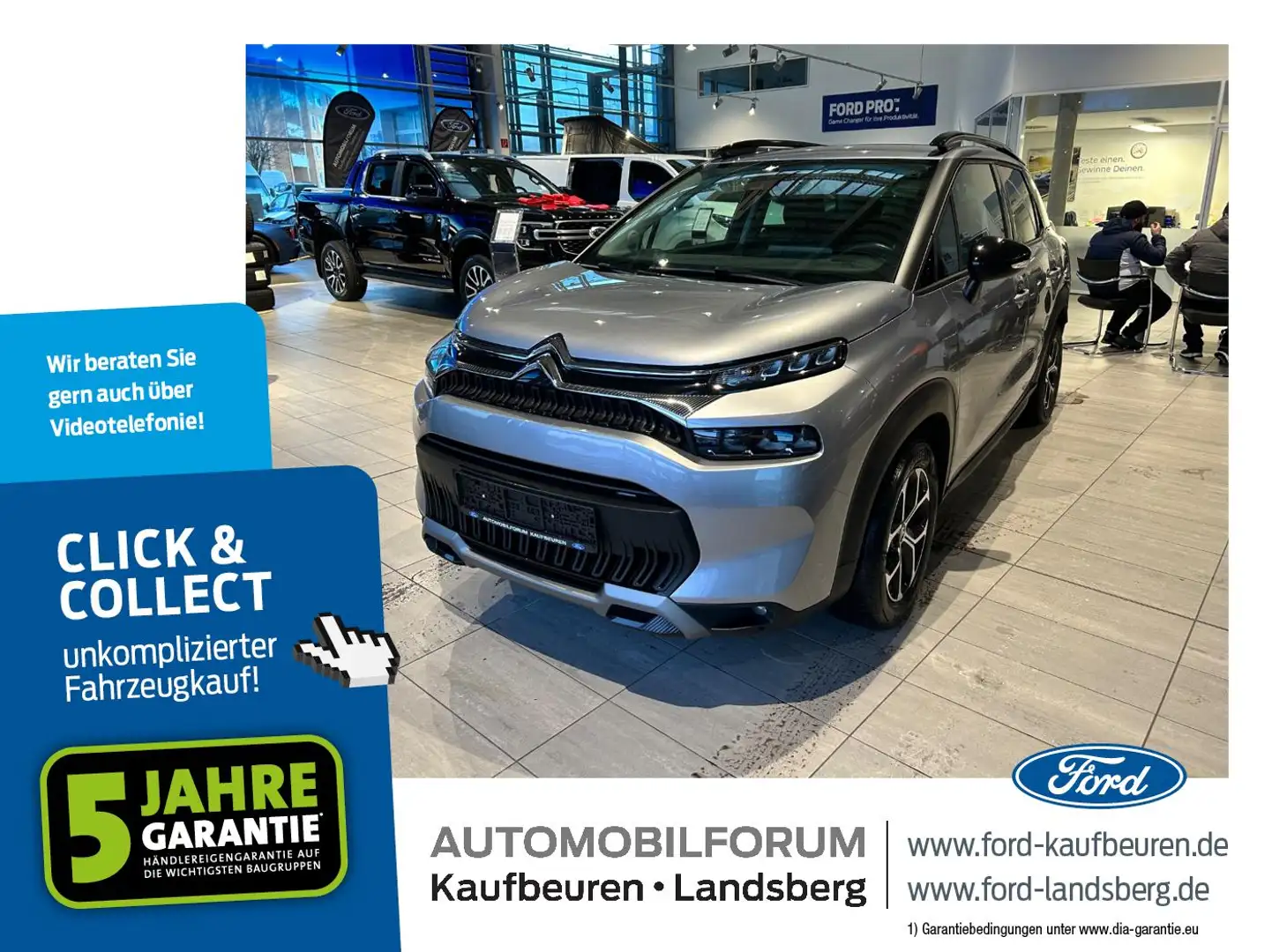 Citroen C3 Aircross 1.2 PureTech 130 Shine LED SHZ RFK Grau - 1