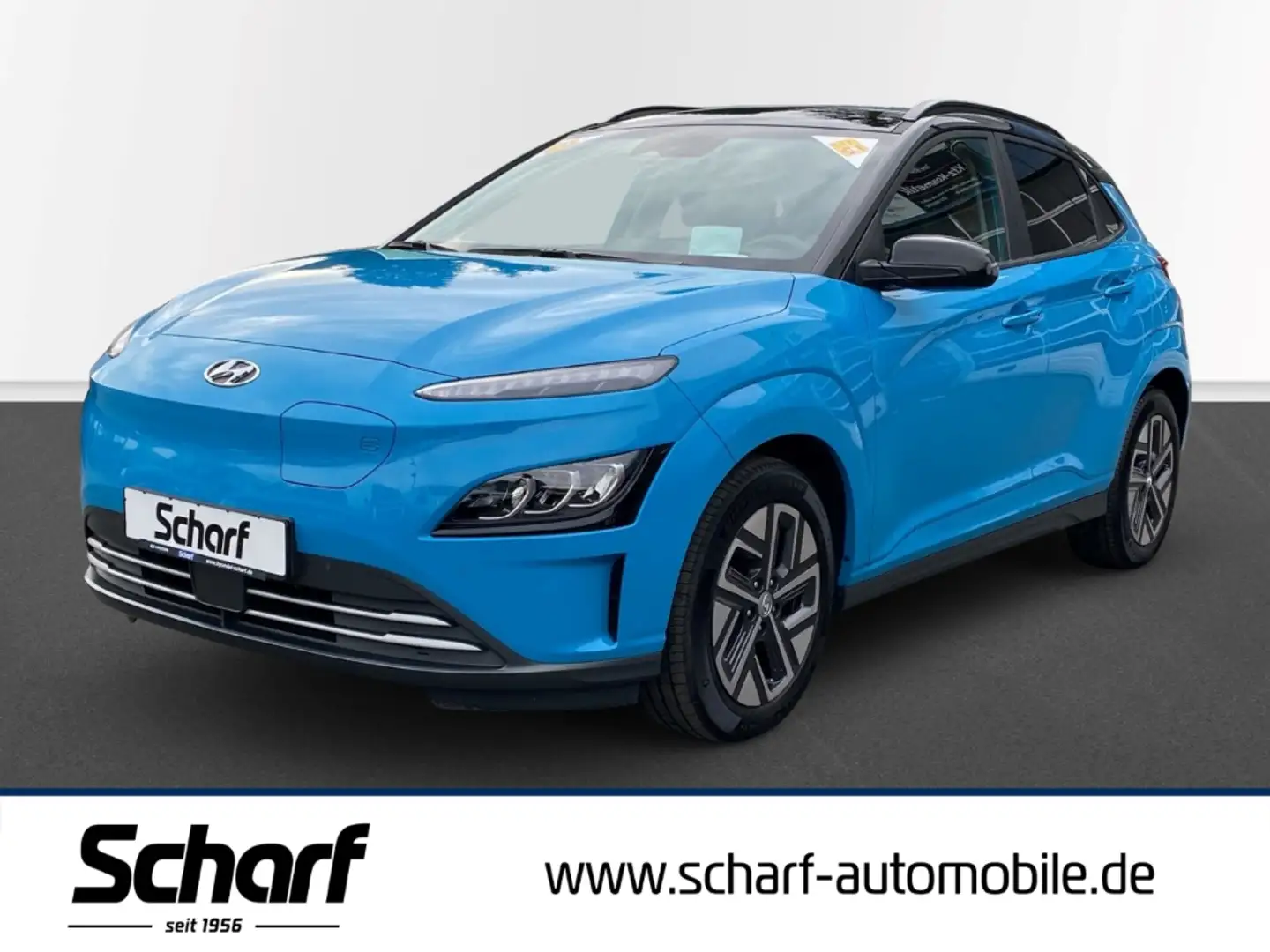 Hyundai KONA Prime 64kWh OBC WP Navi Leder 4SHZ DAB Rü.CAM PDC Schwarz - 1