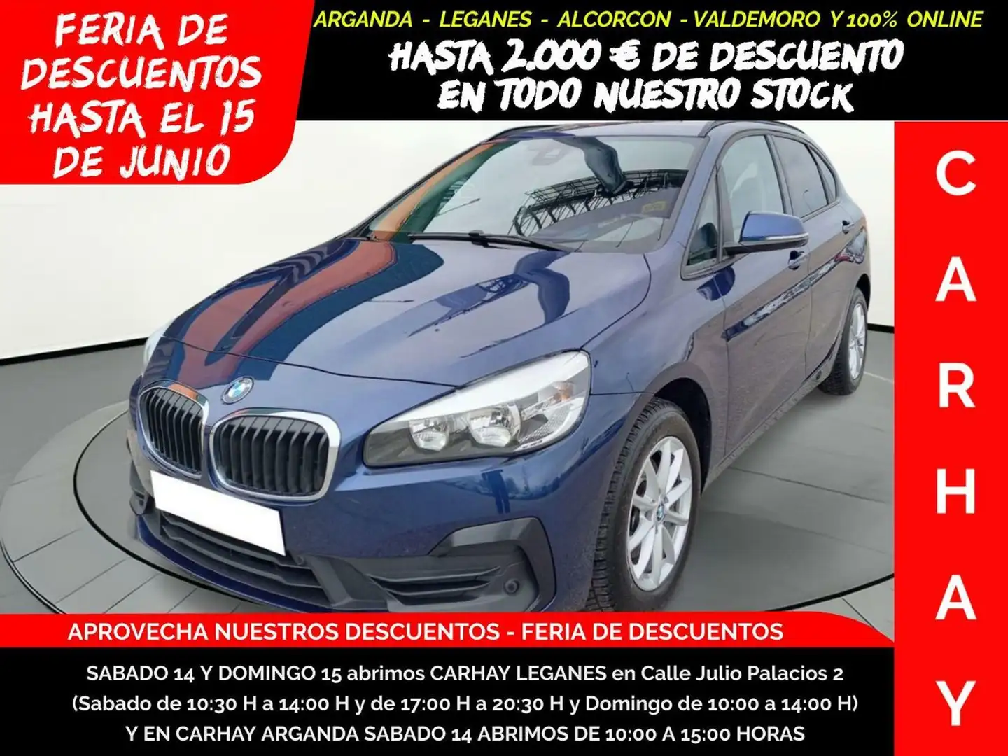 BMW 216 Active Tourer D ADBLUE (EU6D-TEMP) Azul - 1