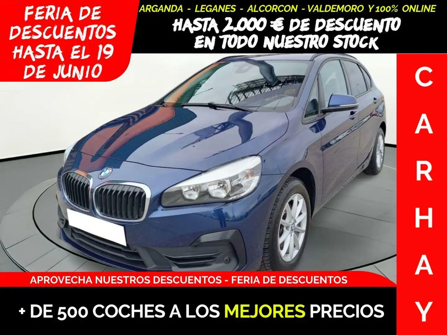 BMW 216 Active Tourer D ADBLUE (EU6D-TEMP) Bleu - 1