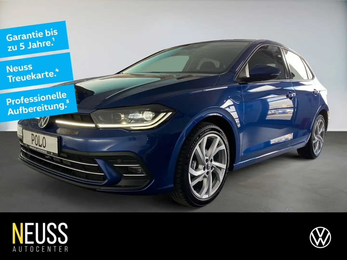 Volkswagen Polo 1.0 TSI DSG Style +IQ.DRIVE+MATRIX+SHZ+PDC+ Blau - 1