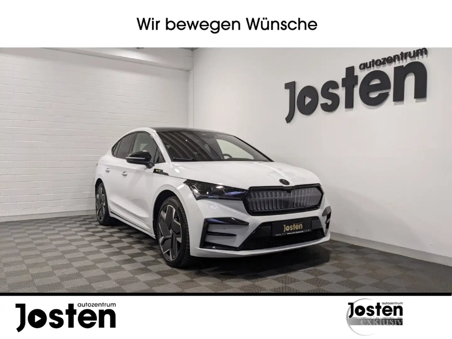 Skoda Enyaq Suite Coupe RS 4x4 WÄPU DCC MASSAGE HUD LEDER Weiß - 1