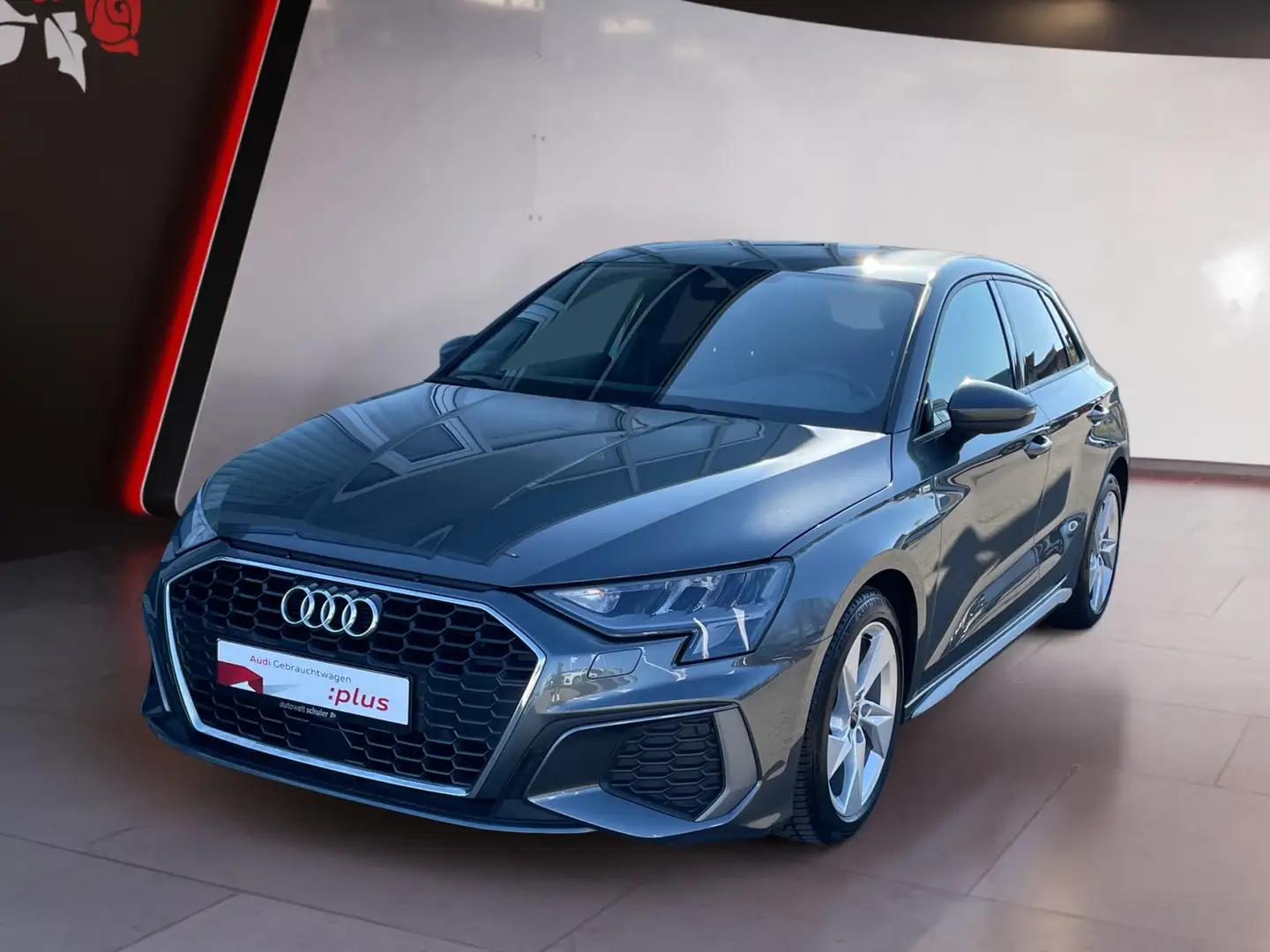 Audi A3 Sportback 35 1.5 TFSI S-tronic S-line Navi GRA LE Gris - 2