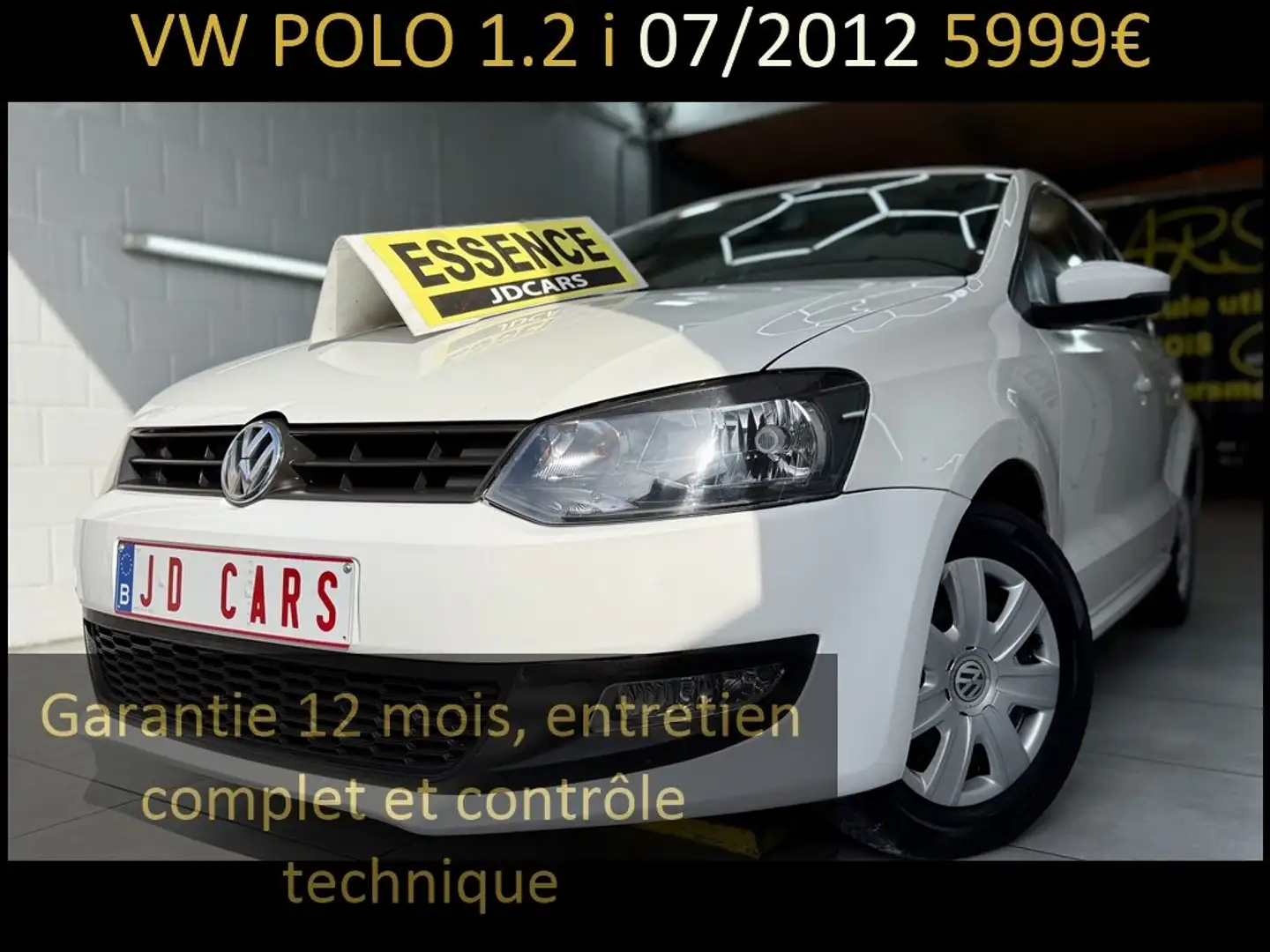 Volkswagen Polo 1.2 ESSENCE ‼️GARANTIE 1 AN CTOK‼️ Weiß - 1