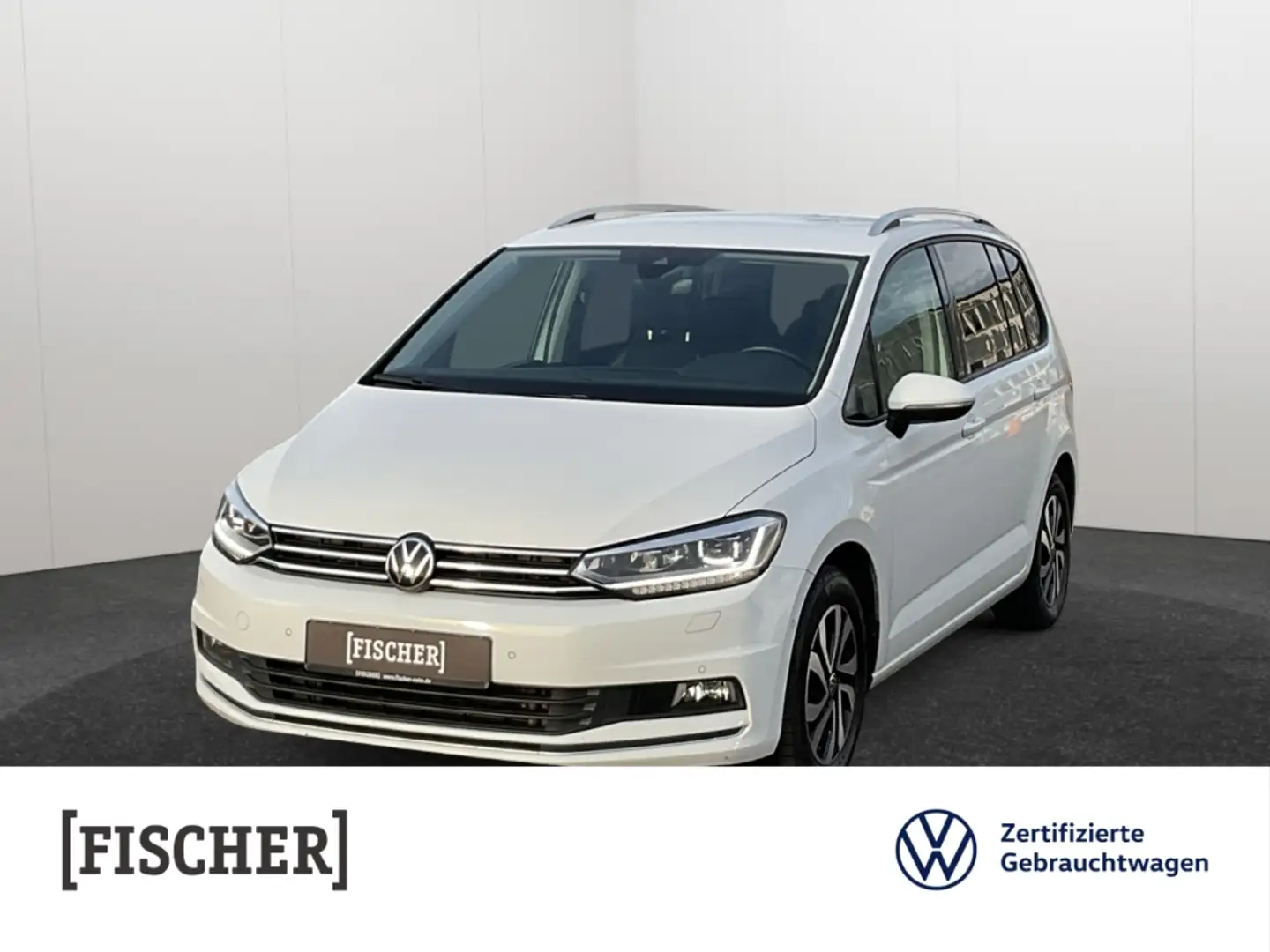 Volkswagen Touran 2.0TDI DSG Active LED STHZ Carplay SHZ Rear View V Weiß - 1