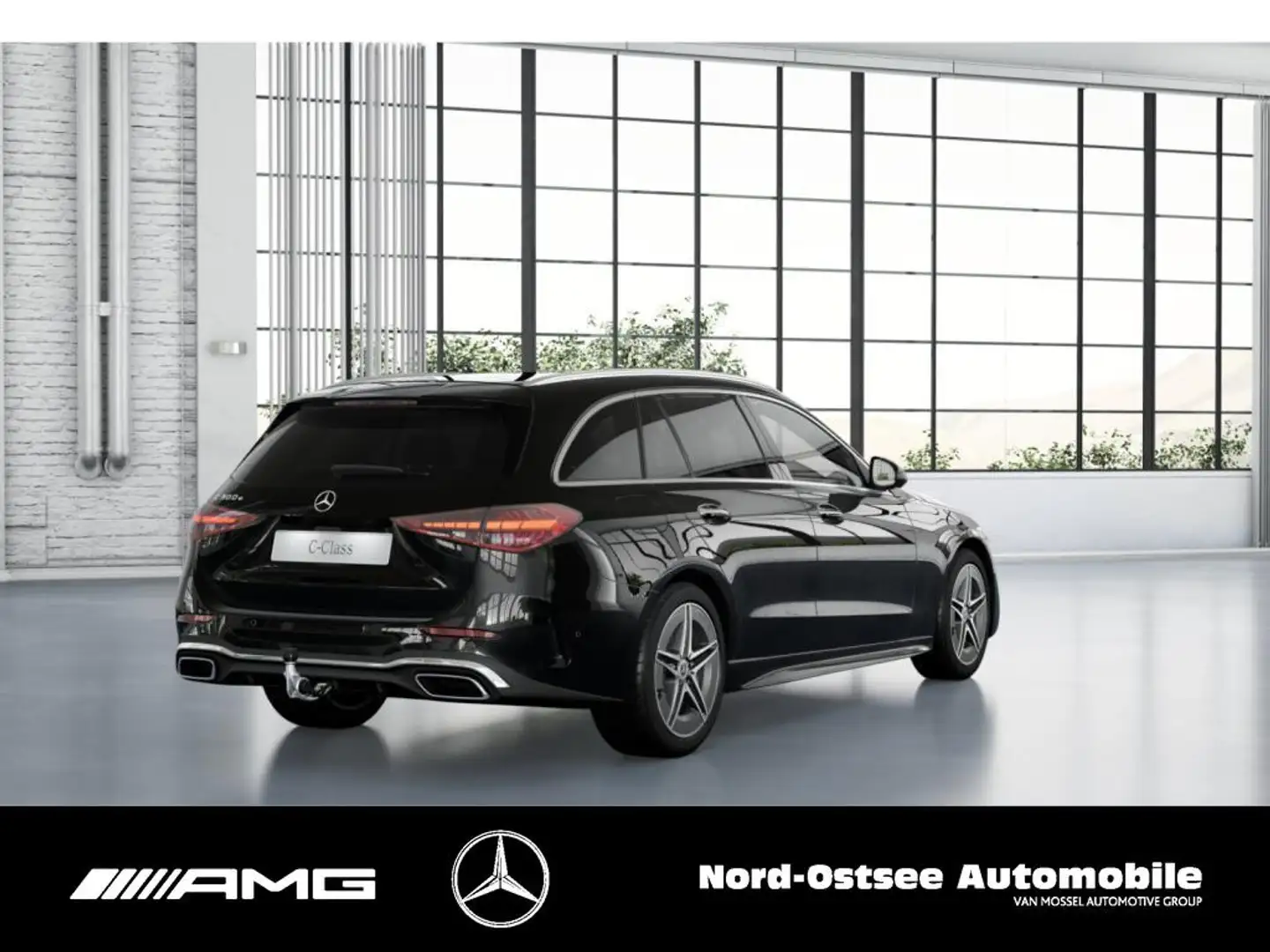 Mercedes-Benz C 300 e T AMG 360° AHK PANO DISTR. HUD MEMORY Nero - 2