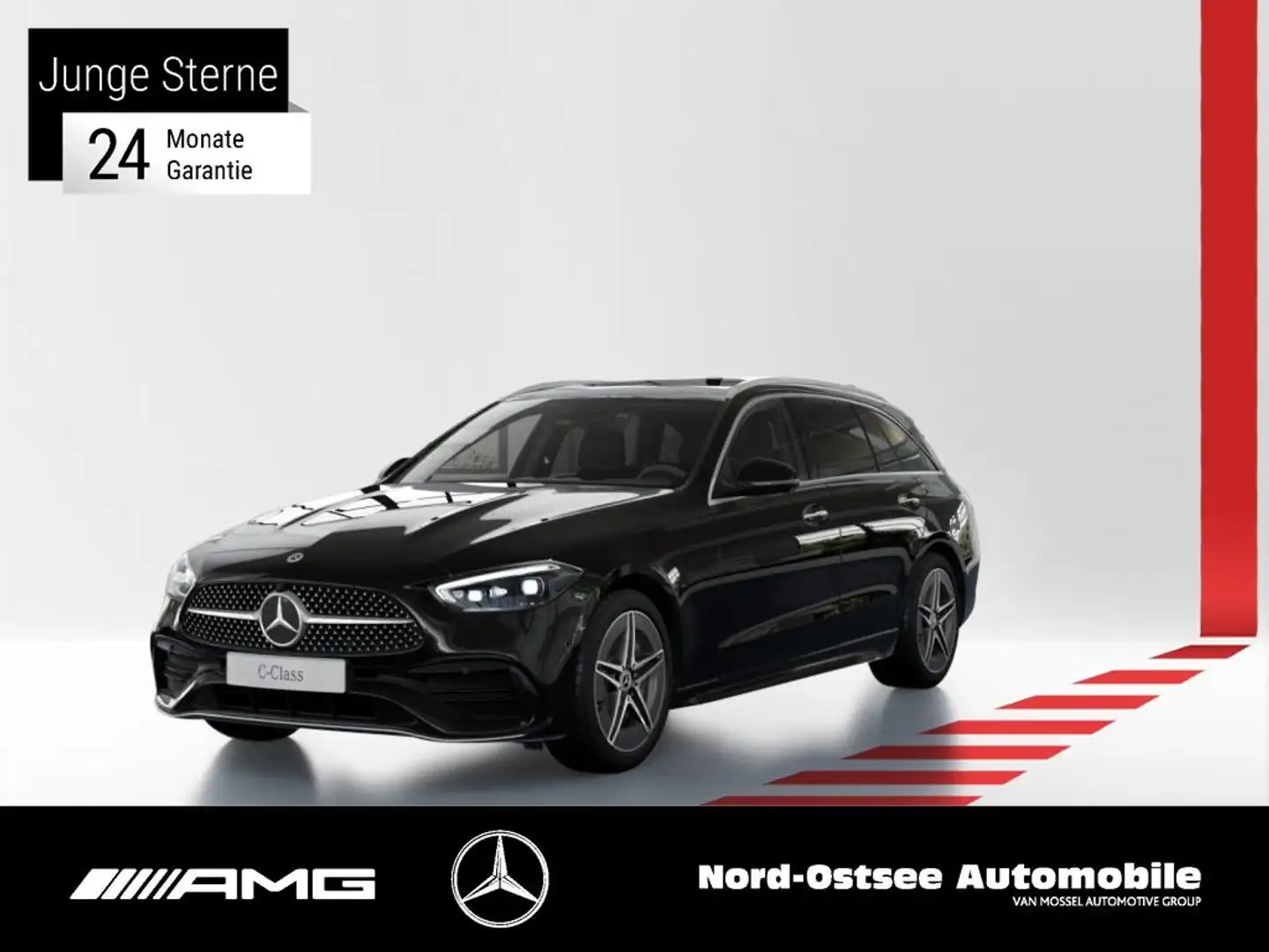 Mercedes-Benz C 300 e T AMG 360° AHK PANO DISTR. HUD MEMORY Nero - 1