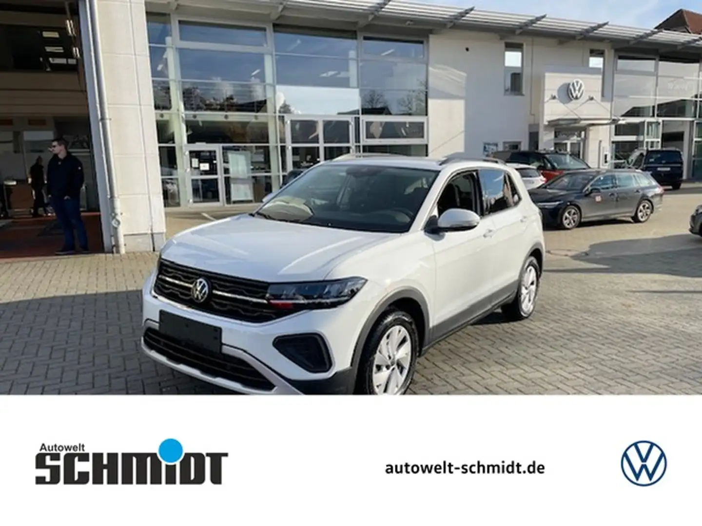Volkswagen T-Cross 1.0TSi Life AHK R-Kamera LED Sitzheiz. Alu Park... Weiß - 1