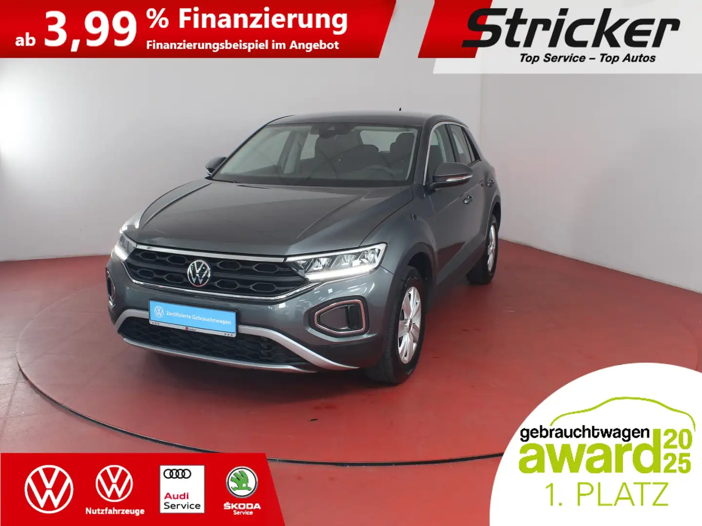 Volkswagen T-Roc 1.0TSI 220,-ohne Anzahlung ACC App-Connect Grau - 2