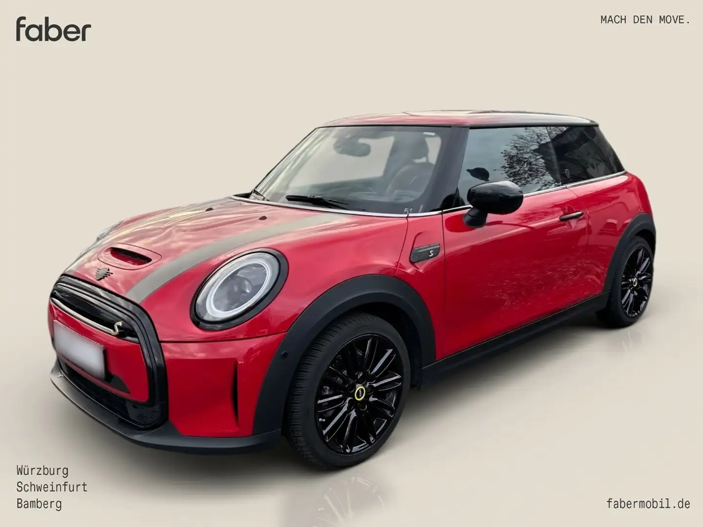 MINI Cooper SE Yours Trim Elektro Rot - 2