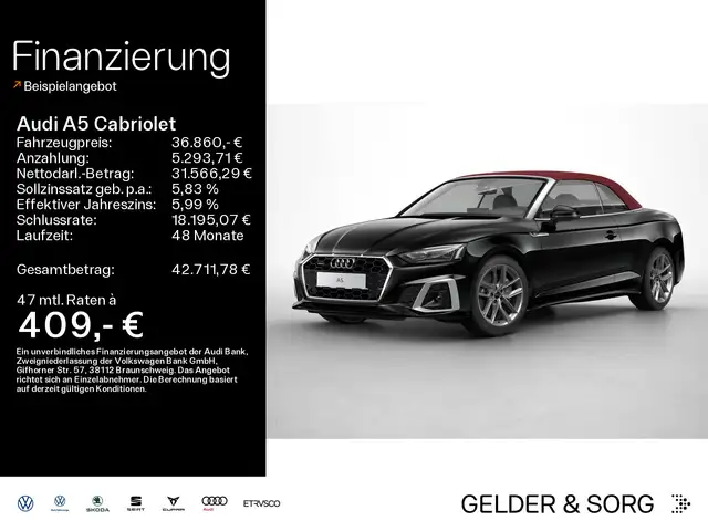 Audi A5 Cabrio S line 45 TFSI qu.*NAVI*Kopfraumheizun