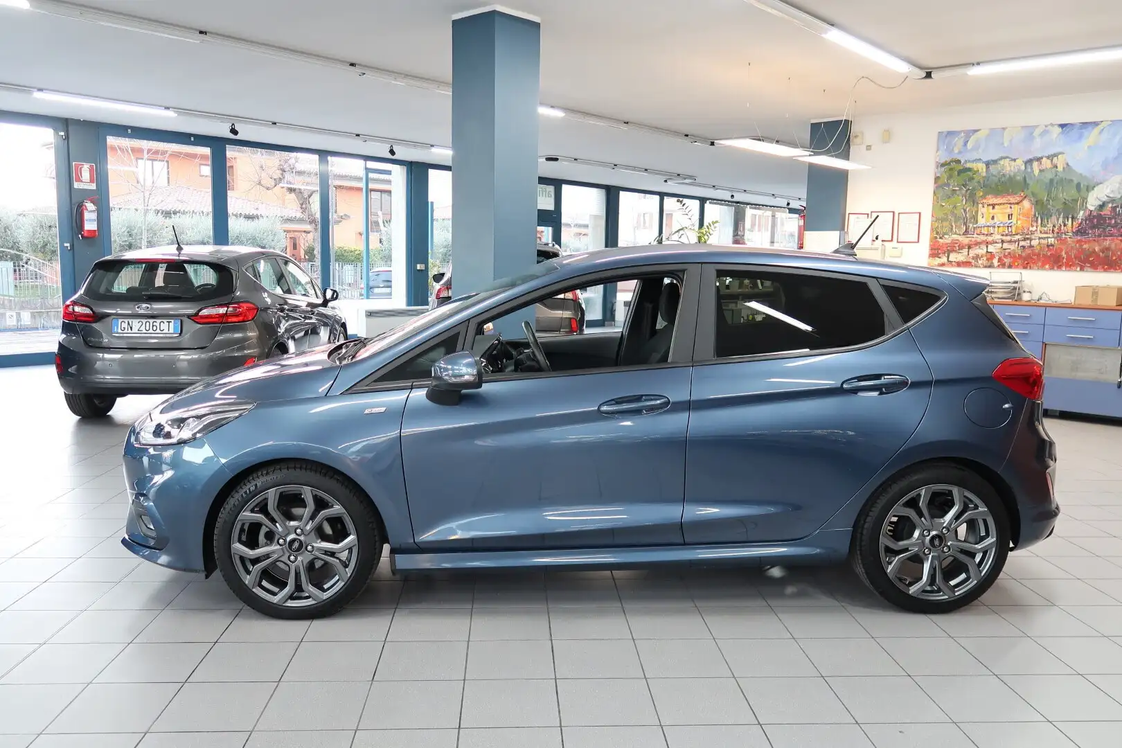 Ford Fiesta 1.0 ECB Hybrid 125 CV 5 porte ST-Line Bleu - 2