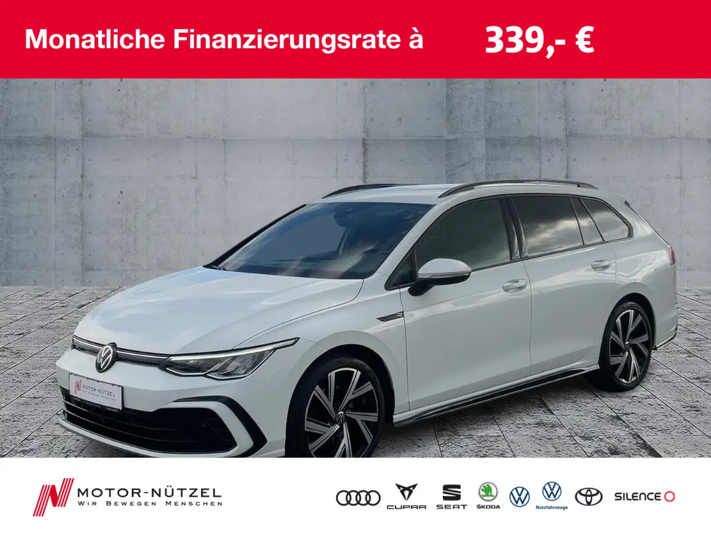 Volkswagen Golf Variant Golf VIII Variant 2.0 TDI DSG R-LINE 5JG+LED+NAV Weiß - 1