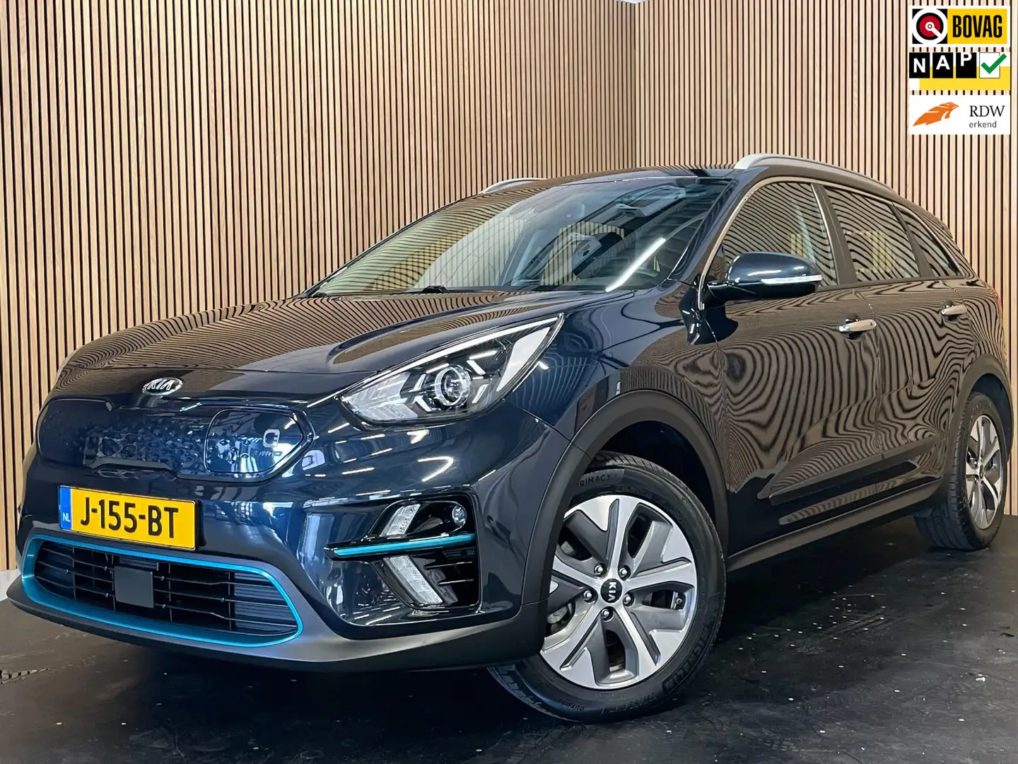 Kia e-Niro DynamicLine 64 kWh |FACELIFT|3-FASE|TREKHAAK|LEDER Blauw - 1