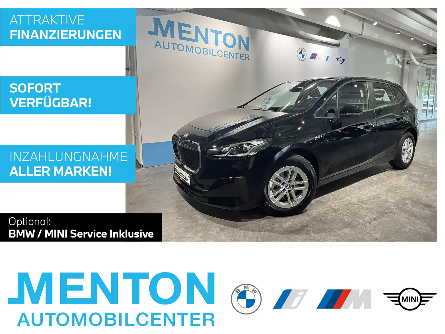 BMW 225 e xDrive ad.LED/HuD/Kamera/LCProf./CarPlay Schwarz - 1