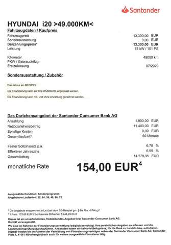 Hyundai i20 YES! 49.000KM/Sitzheiz/Kamera/Einparkhilfe