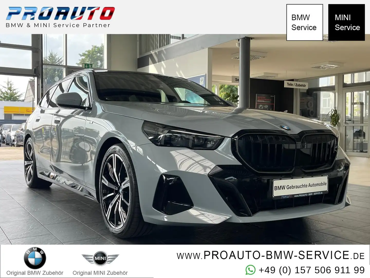 BMW 520 i Tour. M Sport Pro A-LED/ICONIC/360°/PANO/HK Grau - 1