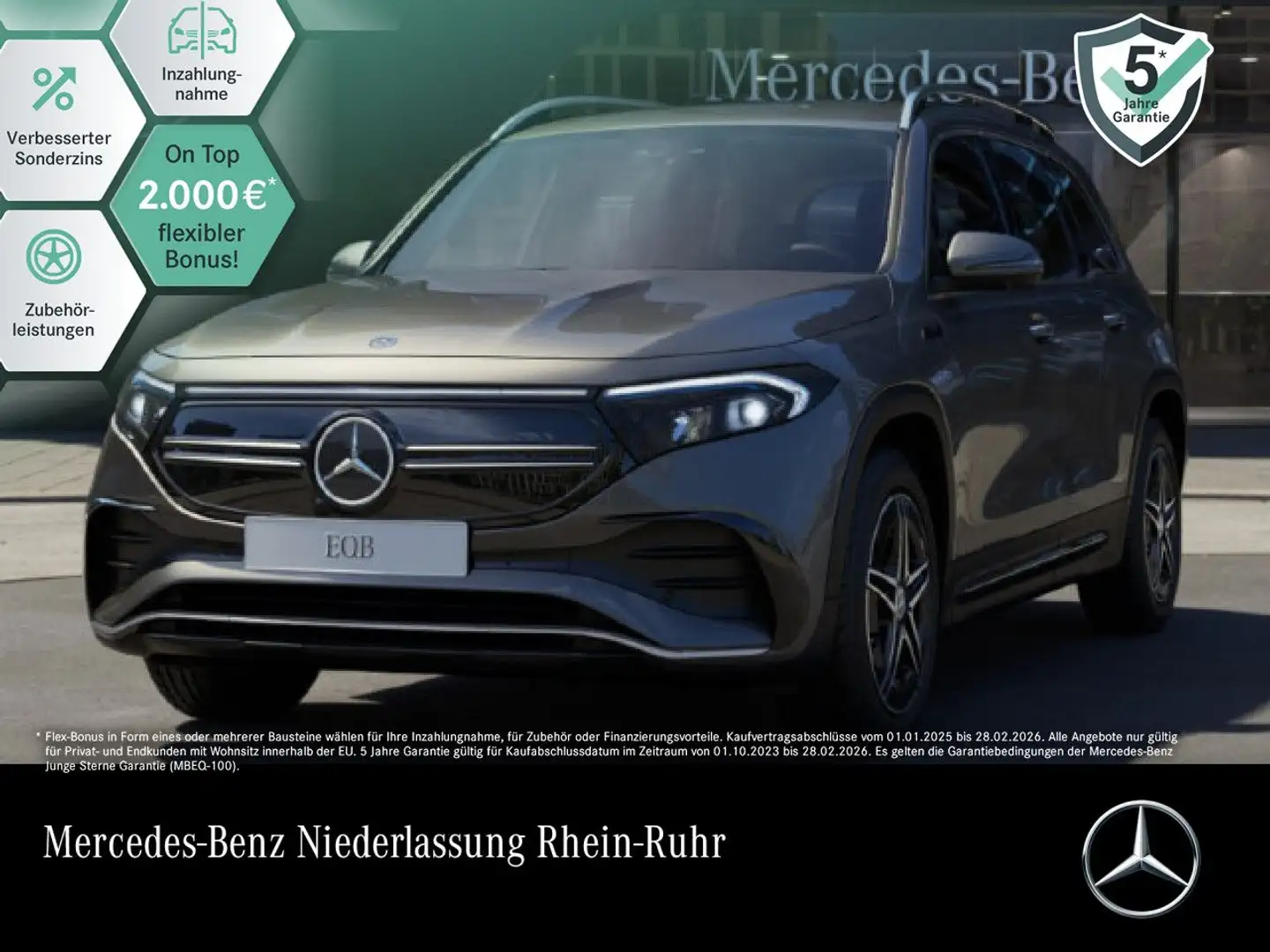 Mercedes-Benz EQB 300 4M AMG+PLUS-PAKET+360+KEYLESS Gris - 1