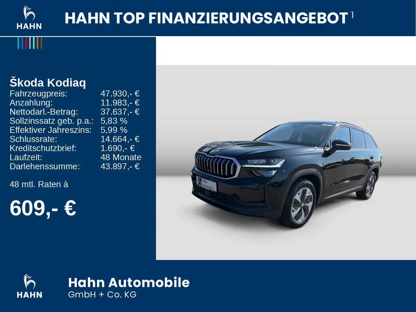 Skoda Kodiaq 2.0TDI DSG 4x4 Selection Pano Matrix AHK Schwarz - 2