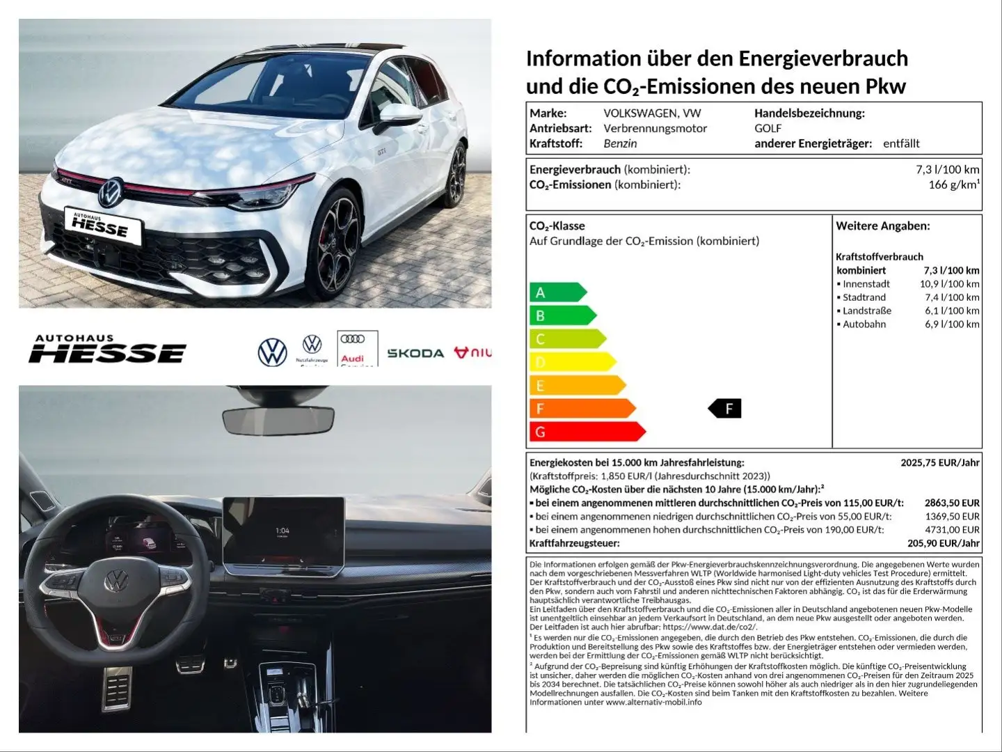 Volkswagen Golf GTI 2,0 l TSI OPF 195 kW (265 PS) 7-Gang-Doppelkupplun Schwarz - 1