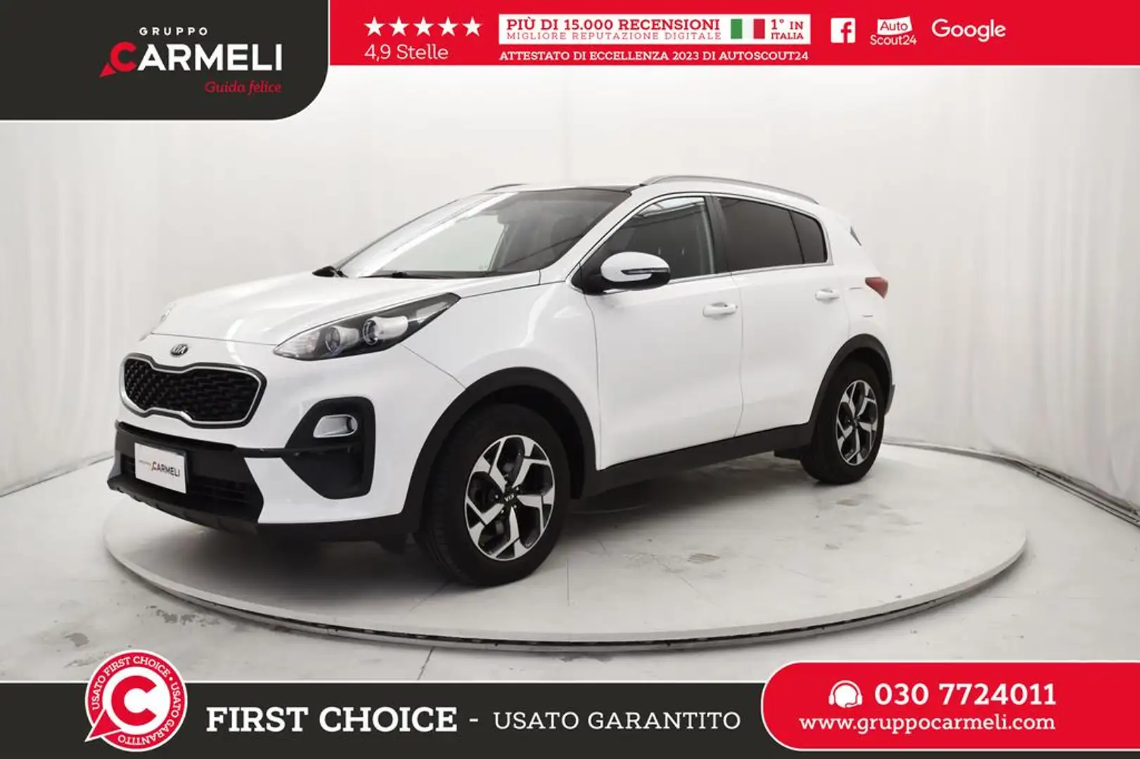Kia Sportage 1.6 crdi m.hybrid Style Techno&Safety pack 2wd Bianco - 1