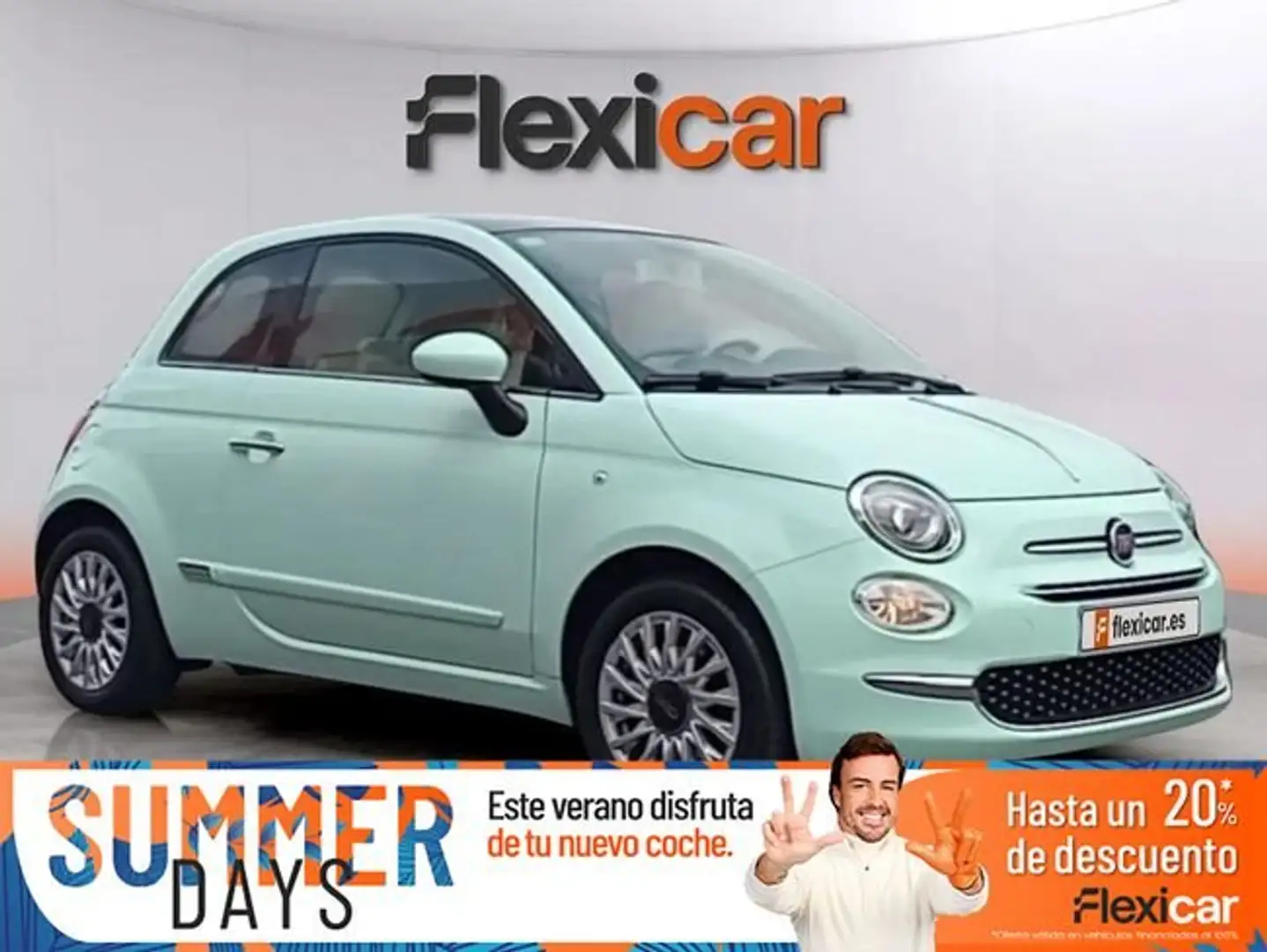 Fiat 500 Lounge+1.2+8v+51KW+%2869+CV%29 Verde - 1