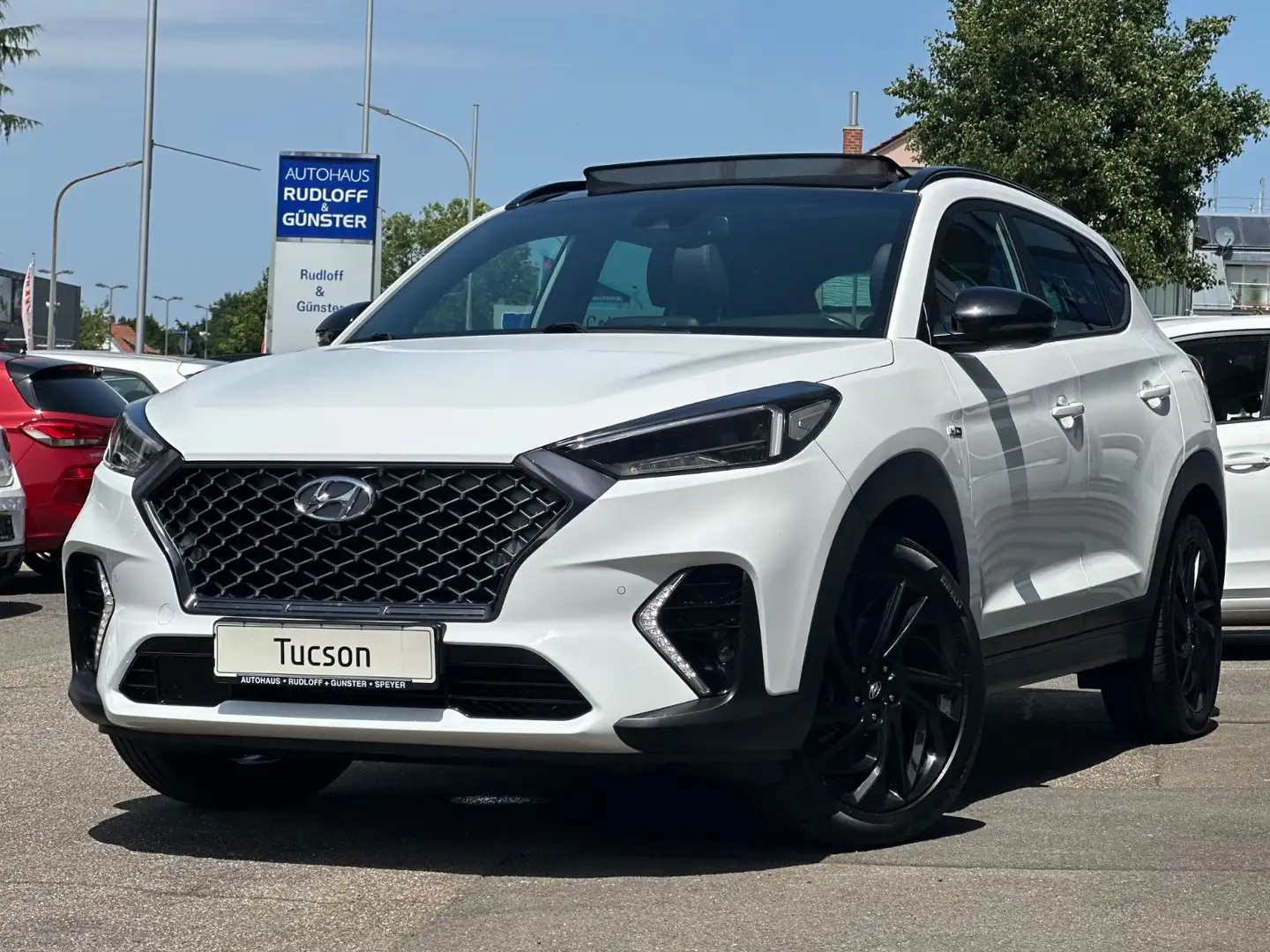 Hyundai TUCSON 1.6 T-GDI N Line 4WD DCT VOLL. PAN.DACH Weiß - 1