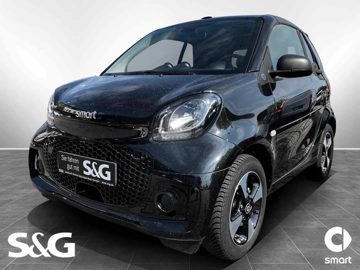 smart forTwo cabrio passion Einparkh hi+Sitzhzg+Tempo Zwart - 1