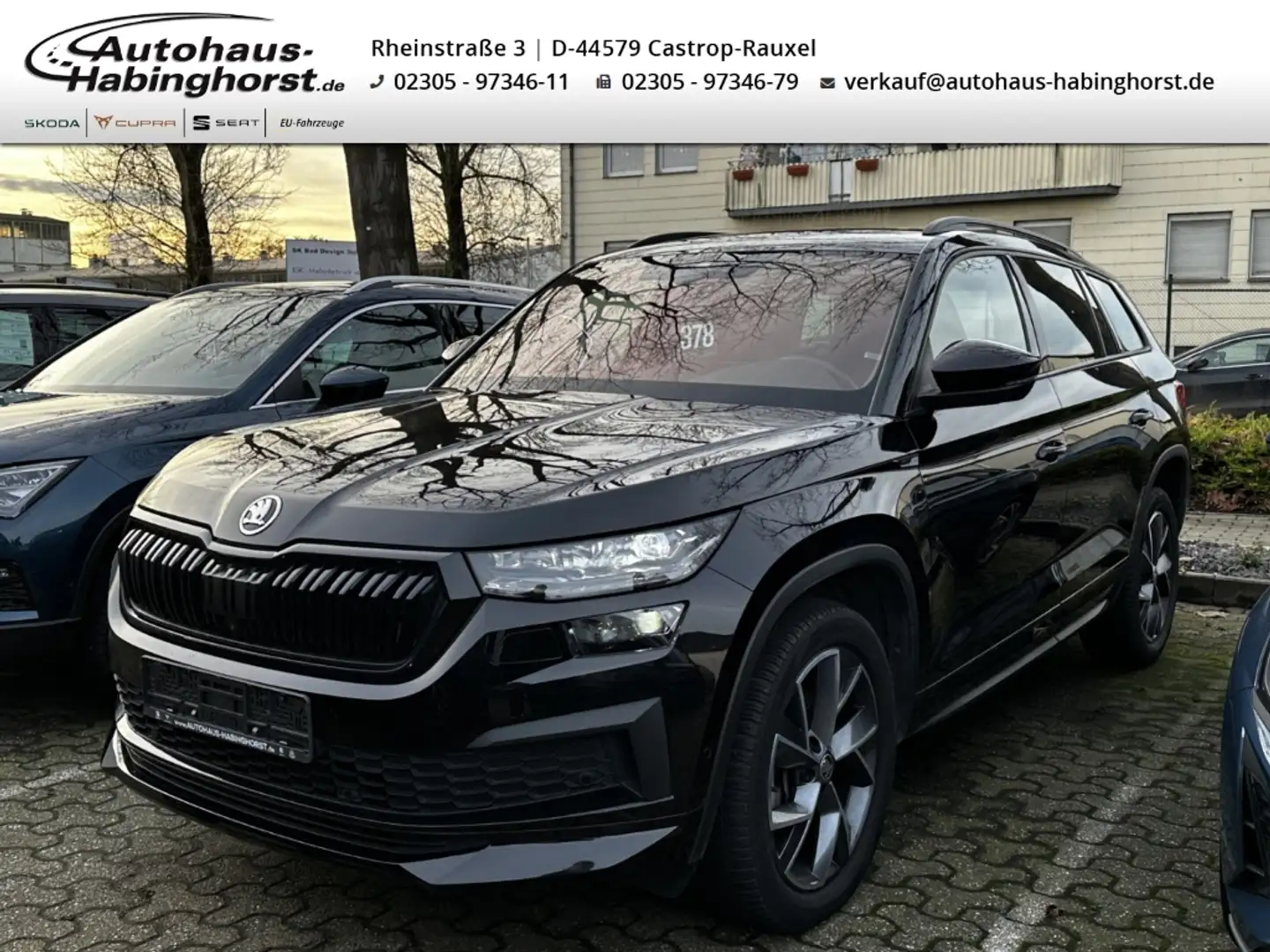Skoda Kodiaq 2.0 TDI DSG Sportline Kessy ACC LED Klima FullLink Schwarz - 1