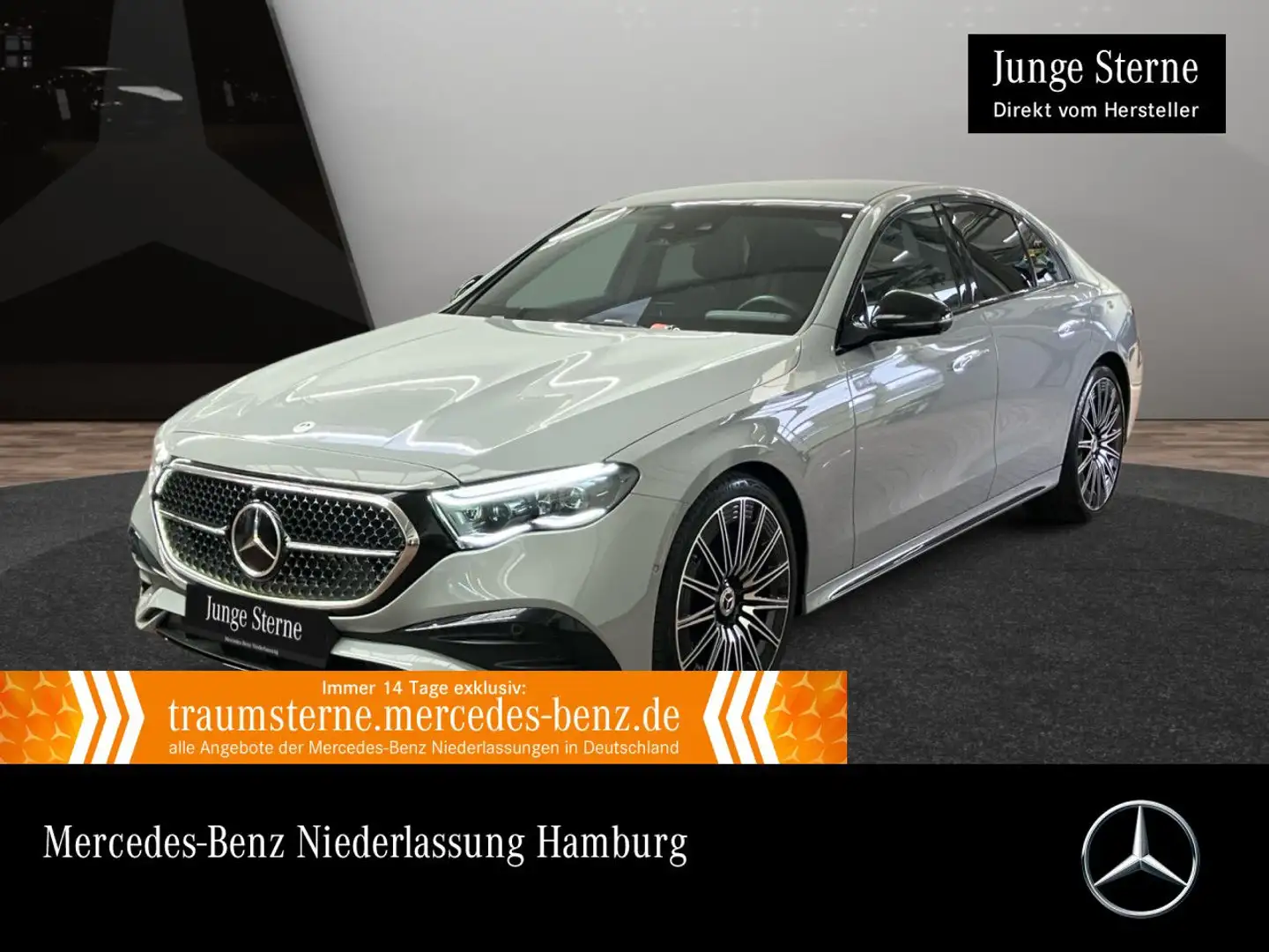 Mercedes-Benz E 450 4M AMG Fahrass 360° Stdhzg Pano Distr. Night Gris - 1