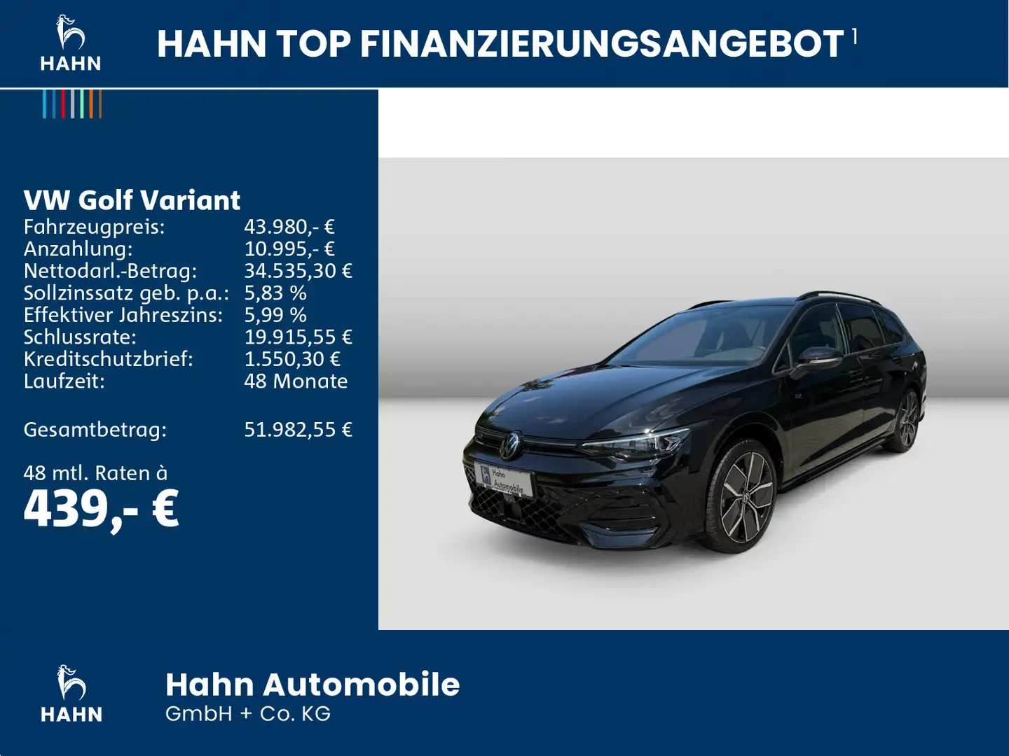 Volkswagen Golf Variant R-Line 2,0 l TSI 4MOTION 204 PS DSG Schwarz - 2