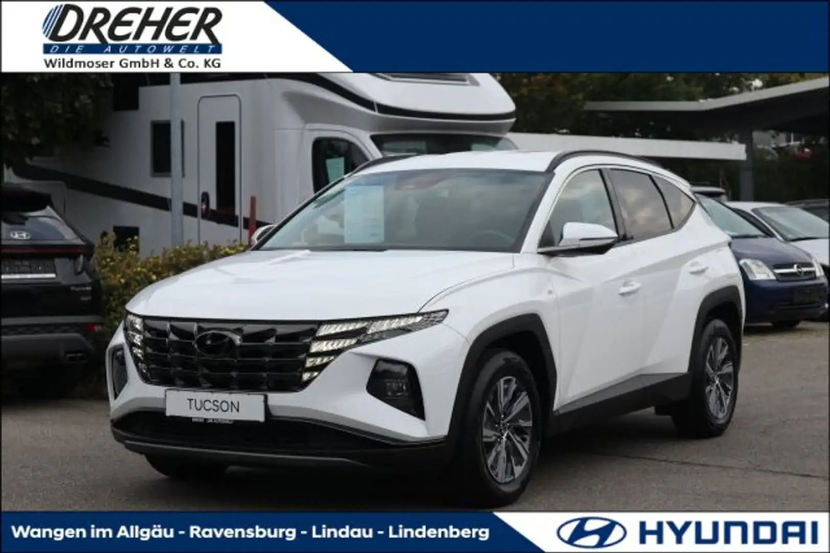 Hyundai TUCSON Tucson 1.6 T-GDI Trend Mild-Hybrid 2WD Navi/LM LED Weiß - 1