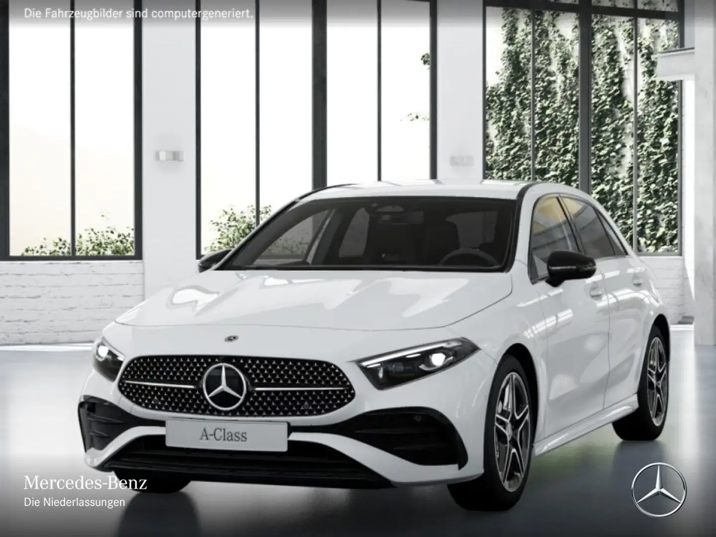 Mercedes-Benz A 200 AMG+NIGHT+MULTIBEAM+KAMERA+TOTW+KEYLESS+7G Weiß - 2