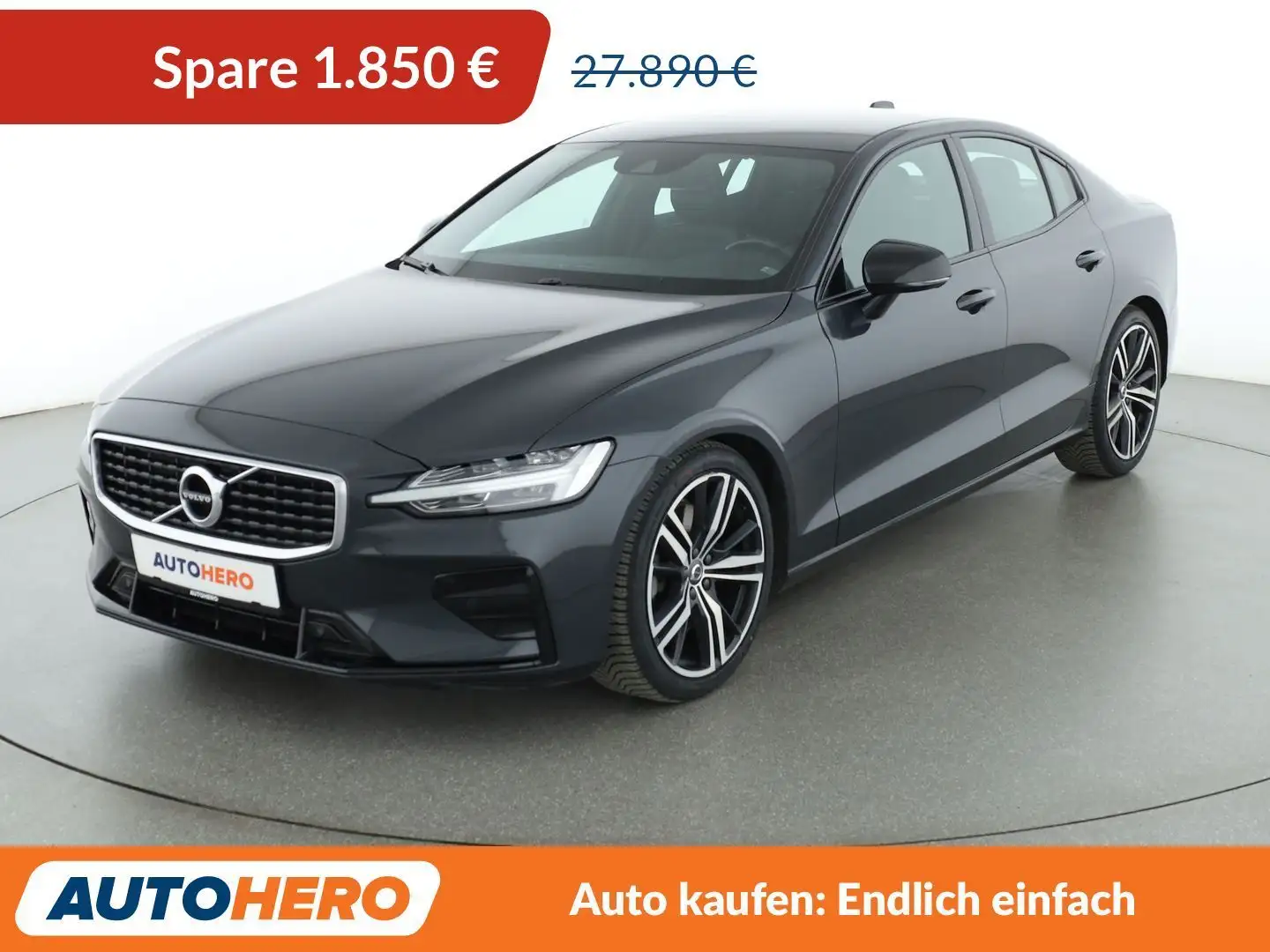 Volvo S60 2.0 T5 R-Design Aut.*NAVI*LED*TEMPO*CAM*PDC*SHZ* Gris - 1