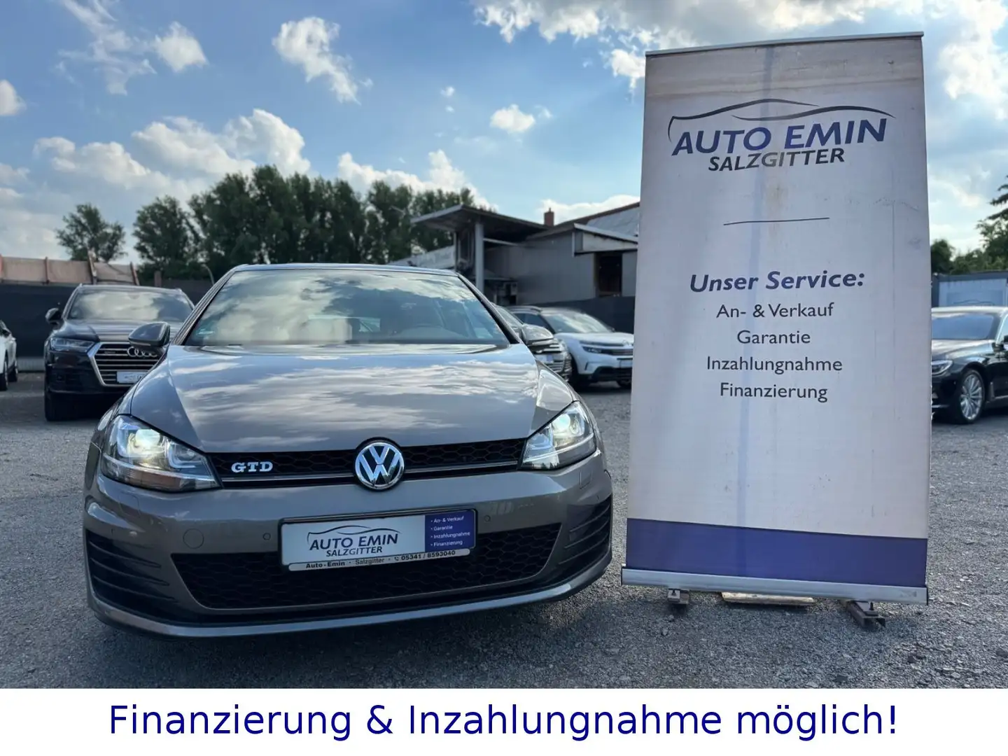 Volkswagen Golf VII GTD BMT  *PANORAMA,BI-XENON!* Gris - 2