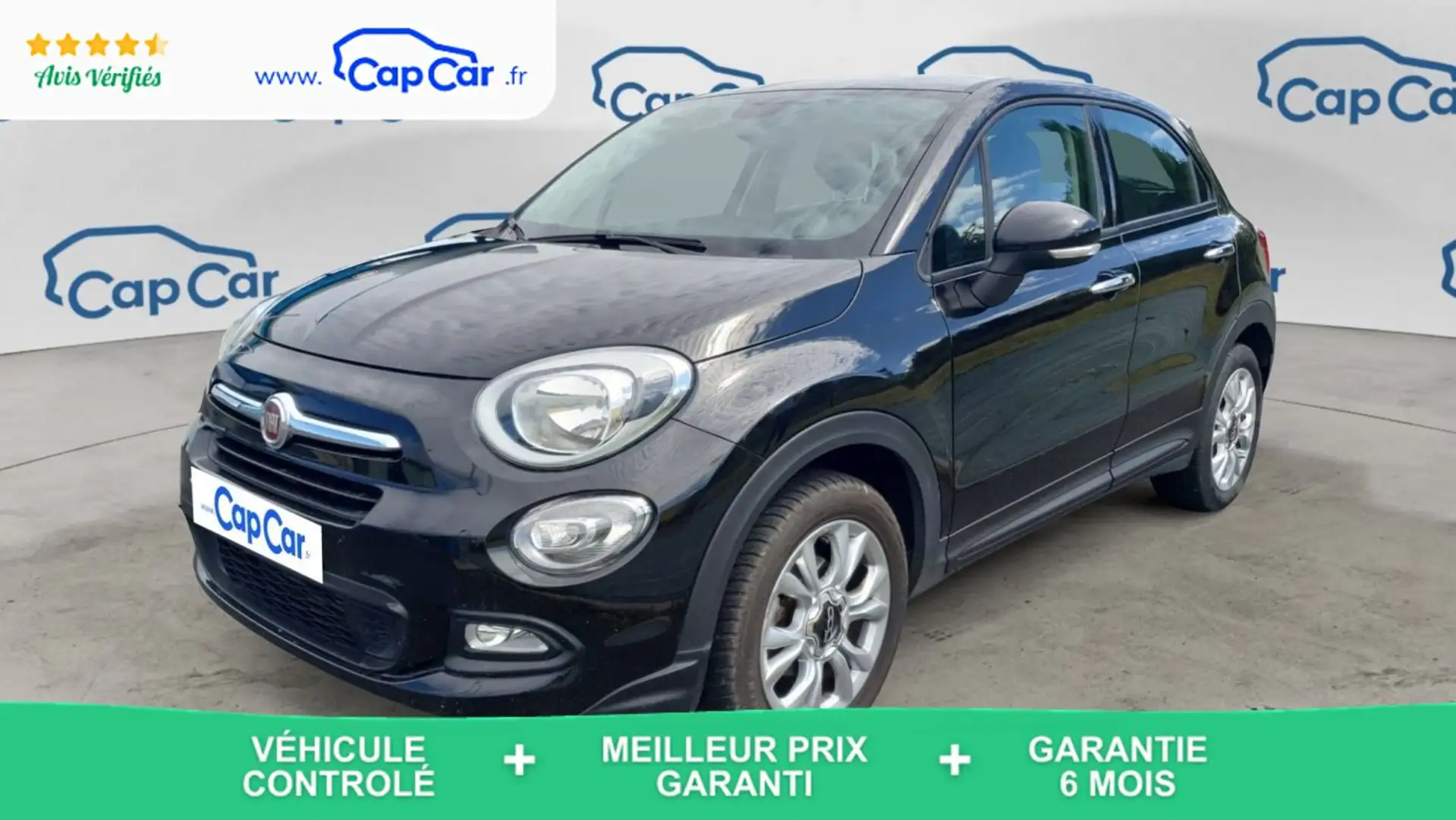 Fiat 500X 1.4 MultiAir 140 BVA Popstar - Automatique Noir - 1