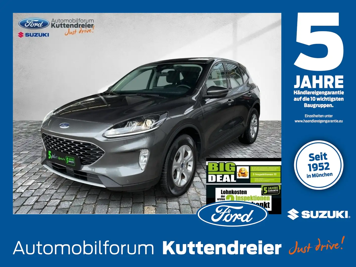 Ford Kuga FHEV Cool & Connect Grijs - 1