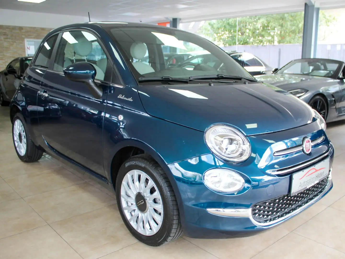 Fiat 500 Dolcevita Pano CarPlay 1.Hand Blau - 1