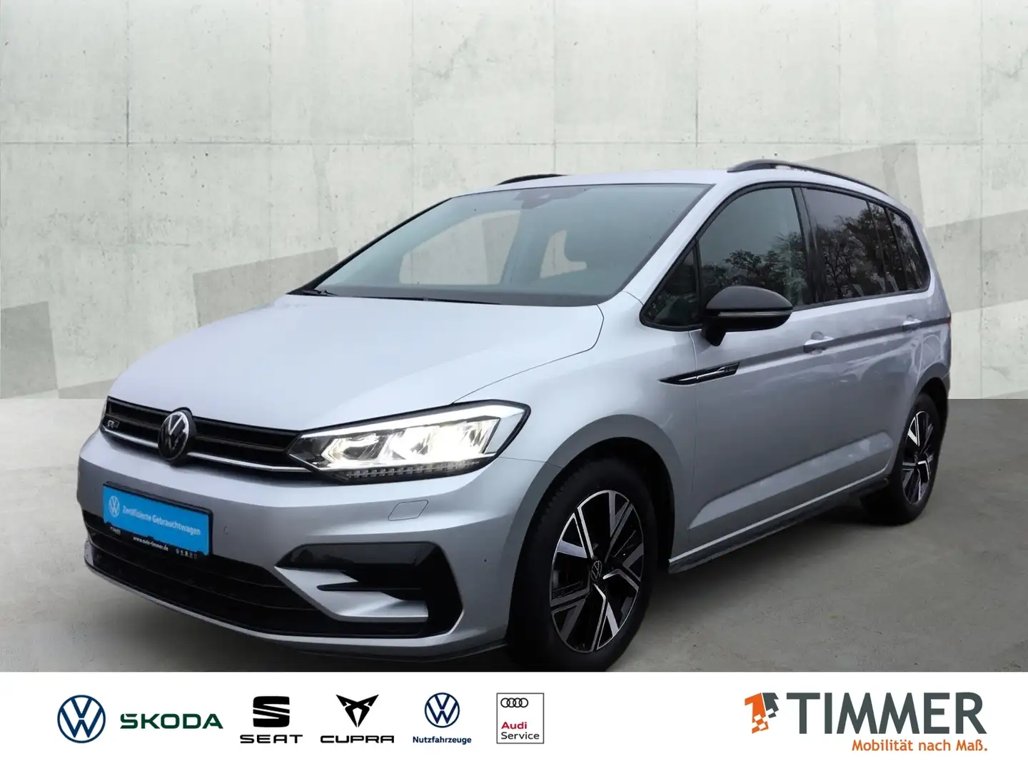 Volkswagen Touran 1.5 TSI DSG High R-Line*NAVI*KAMERA*BLACK-STYLE Silber - 1