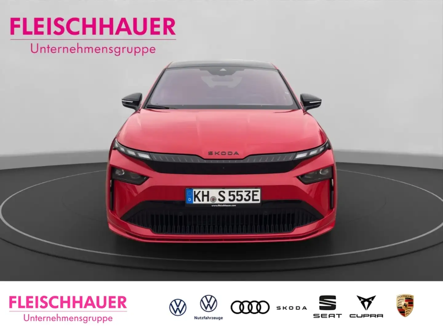 Skoda Enyaq Coupe Sportline 85  AHK  DCC  Ausstattungs-Paket: Rot - 2