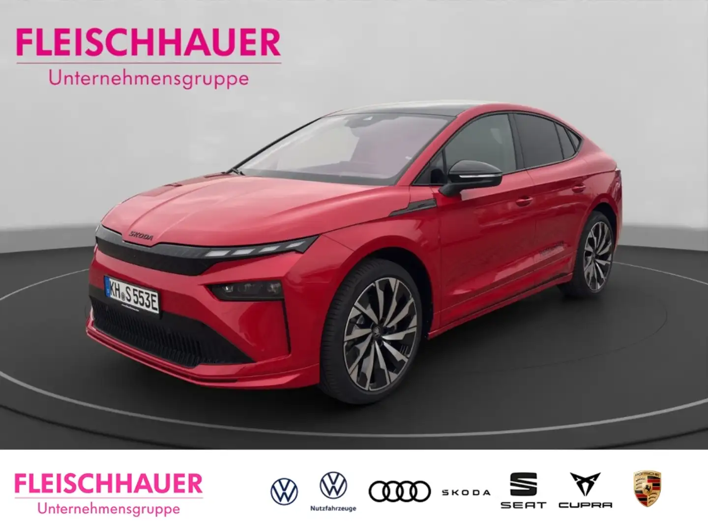 Skoda Enyaq Coupe Sportline 85  AHK  DCC  Ausstattungs-Paket: Rot - 1
