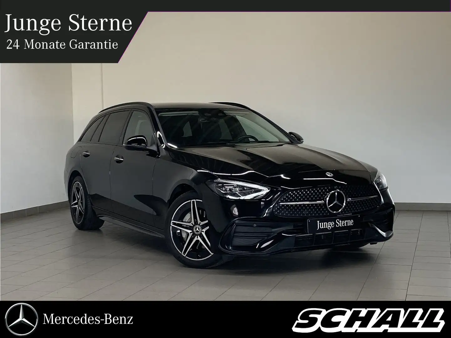 Mercedes-Benz C 300 e T AMG+NIGHT+LED+DIST+PANO+AMB+KEY+18"AMG Schwarz - 1