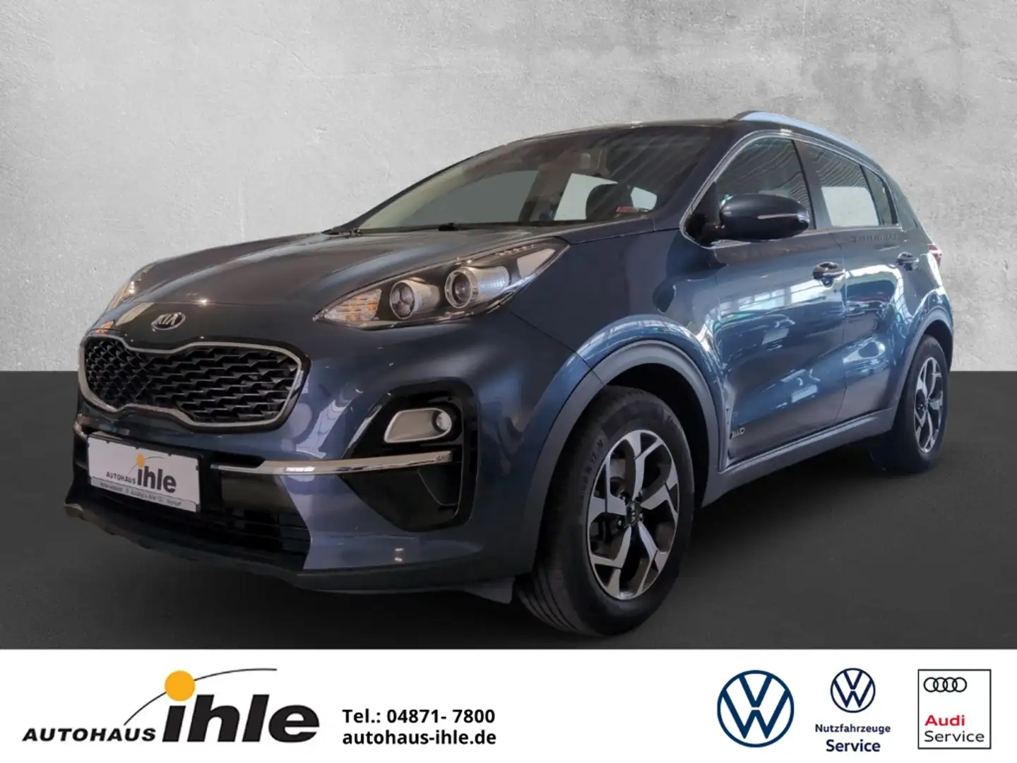 Kia Sportage Vision 1,6 CRDi DCT 4WD LENKRADHEIZ.+NAVI+TEMPOMAT Blau - 1