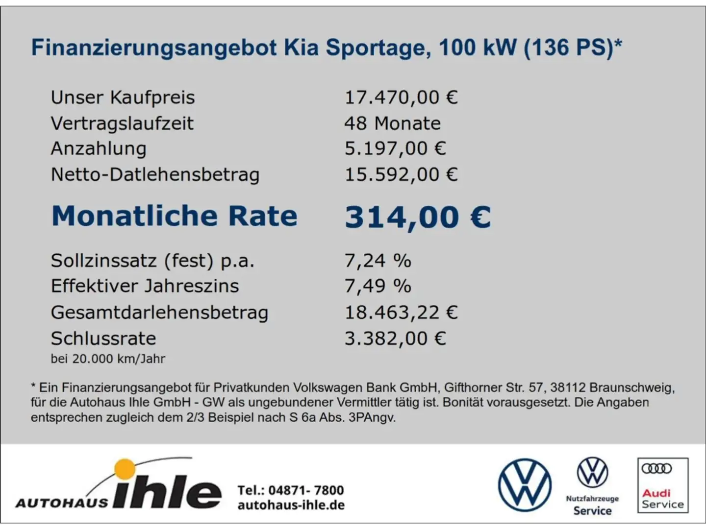 Kia Sportage Vision 1,6 CRDi DCT 4WD LENKRADHEIZ.+NAVI+TEMPOMAT Blau - 2
